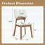 Chaise d'appoint en bois avec dossier blanc évidé pour une assise confortable-1524905136