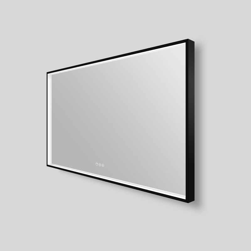 Streamline Rectangular Framed LED Bathroom Vanity Mirror with Defogger, Dimmability, Color Temperature Change