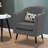 Meribeth Upholstered Accent Chair, Suede Armchair Comfy Club Chair Single Sofa for Living Room Reading Room-768739263
