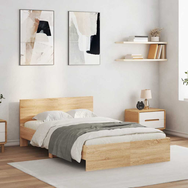 Siman Bed, Sonoma Oak, European Double (140 x 200 cm)
