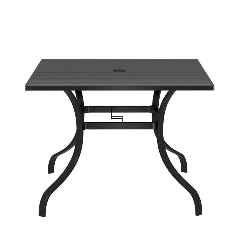 Thanasis Rectangular 36.42'' L x 36.42'' W Outdoor Dining Table