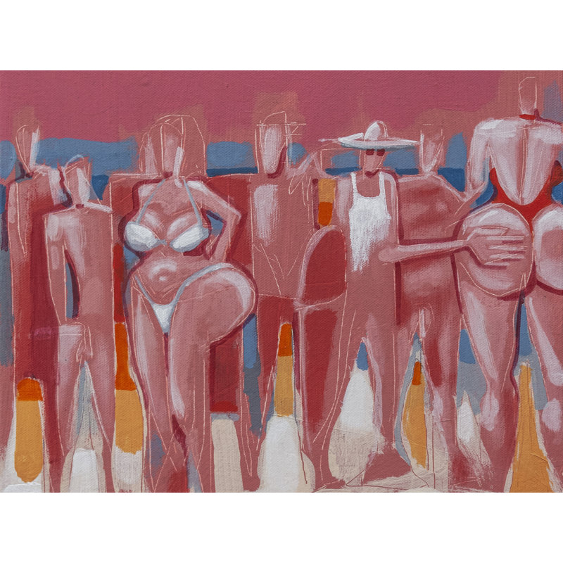 The Playa V Print, Wrapped Canvas, 32" H x 24" W