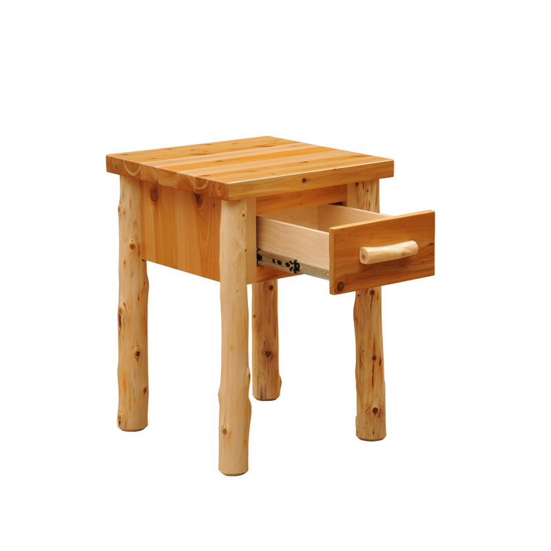Table de chevet à un tiroir Voyageur