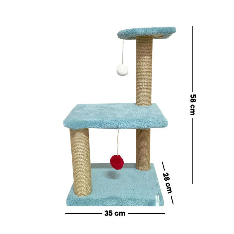 Grattoir pour chat, Turquoise