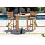 Huntington Outdoor 3 - Piece Bar Height Table with Cushions-50582115