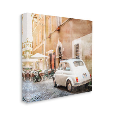 " White Buggy In City "