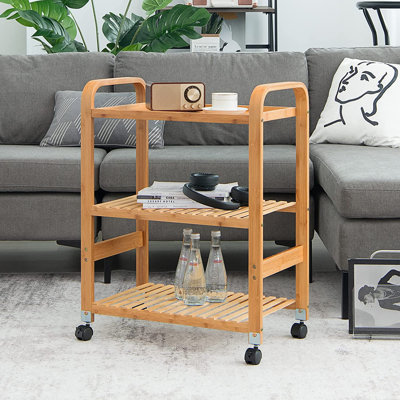 Solid Wood Kitchen Trolley