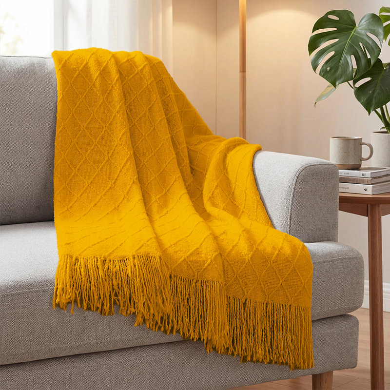 Acrylic Sofa；Armchair；Loveseat；Daybed Slipcover, Yellow