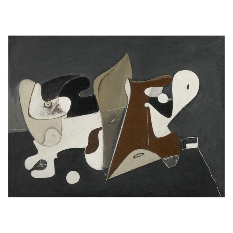 «Nighttime Enigma and Nostalgia» par Arshile Gorky - Impression giclée, H 22 po x l 28 po