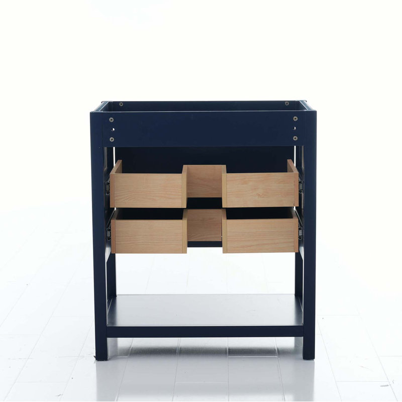 Base de meuble-lavabo simple 29,13 po seulement, Bleu