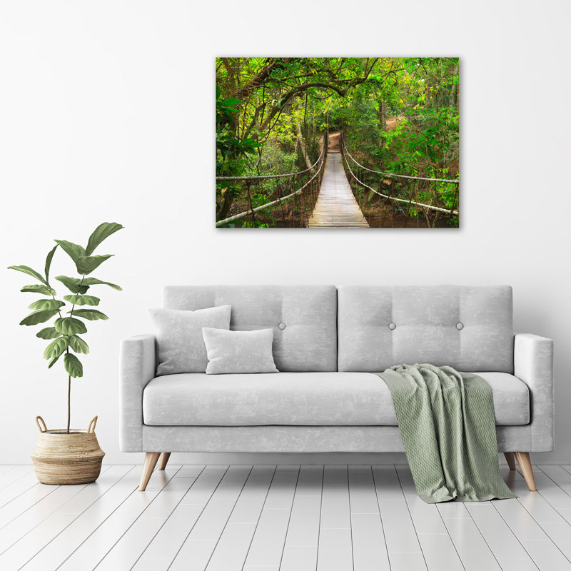 Union Rustic Rope Bridge - Wrapped Canvas Art Prints | Wayfair.co.uk