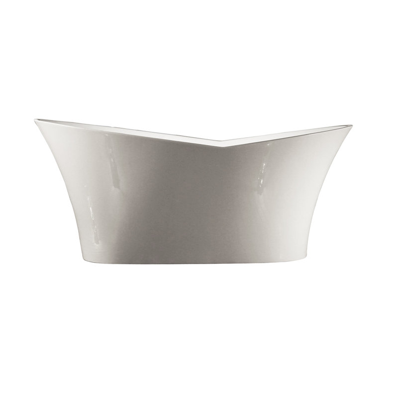 Nicole 71'' x 31.75'' Soaking Acrylic Bathtub