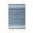 Contemporary Blue Flatweave Wool Area Rug