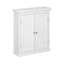 Glancy Two Shutter Doors Removable Wooden Corner Wall Cabinet-196146356