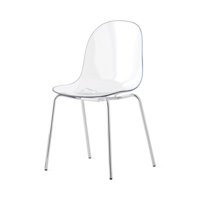 Academy Armless Chair with Metal Frame