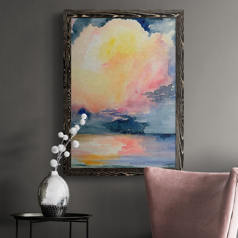 Prism Seascape I - Reproduction de photo sur toile simple, H 37,5 po x l 27,5 po x P 1 po, Noir