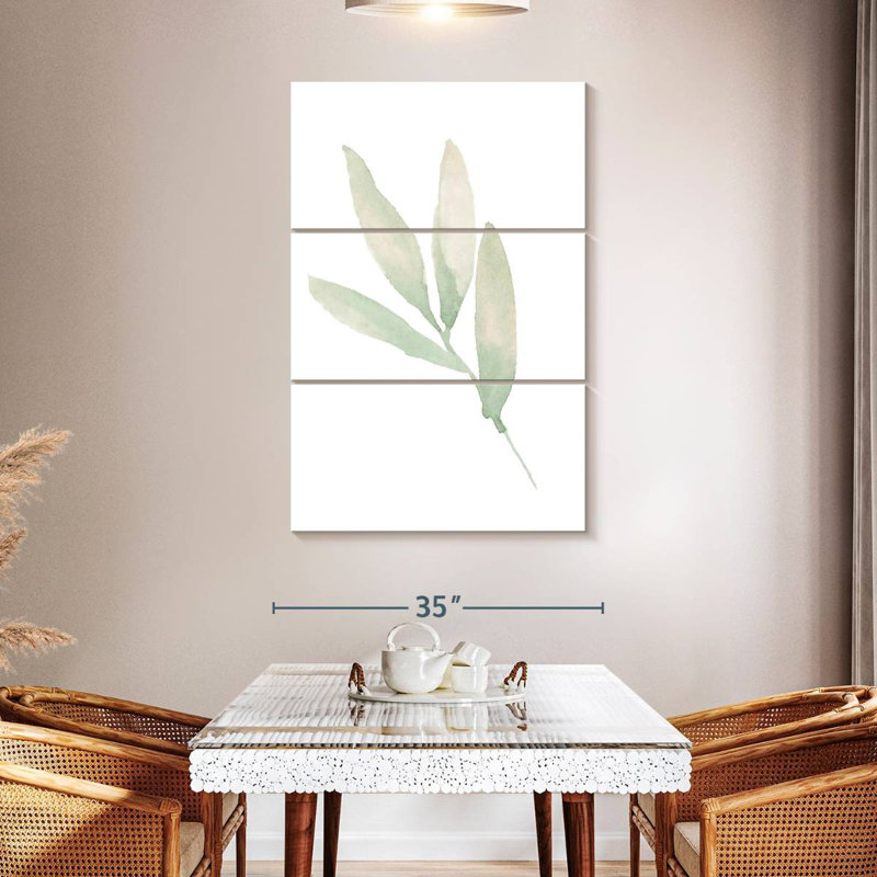 Green Sage III, 50" H x 32" W