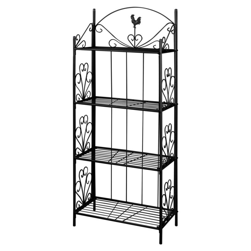 Metal Plant Stand, Black