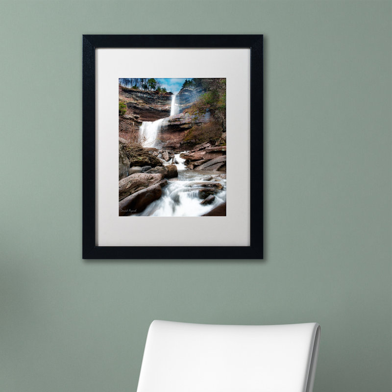 Katerskill Fall Black Framed Canvas Print, 17" x 20"