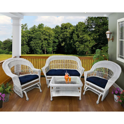 Ensemble de 4 fauteuils d'extérieur Camacho
