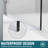 34'' W x 58'' H Frameless Tub Shower Door with 5/16'' Clear Glass Bathtub Door-101837364