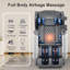 Full-body Massage Chair, Zero-gravity Massage Chair, 10 Fixed Rollers, Heating, Foot Massage, Automatic Mode, Bluetooth Speaker, Touch Screen Controller-1620806653