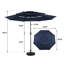 Parasol en aluminium à 3 niveaux 10 pi avec inclinaison automatique (base non incluse)-1791698059