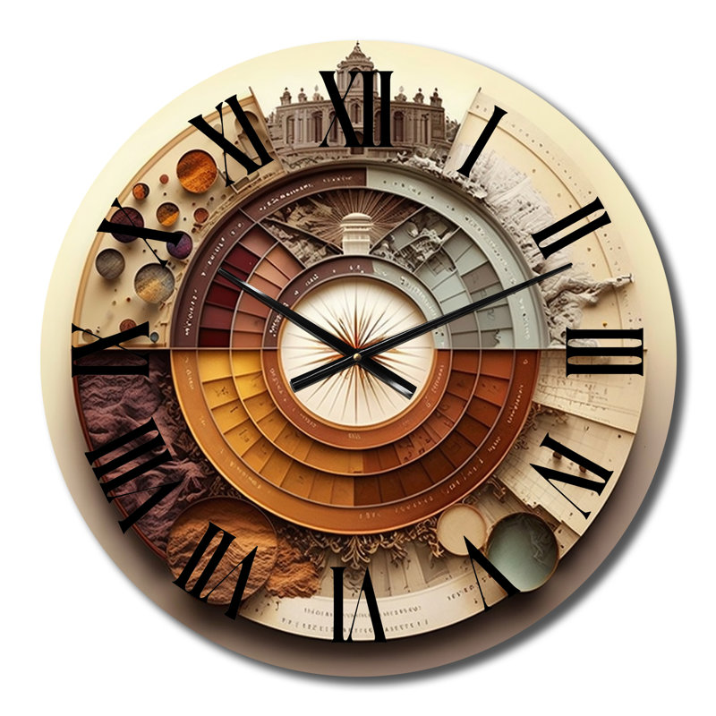 Horloge murale en forme de spirale I, Moyenne