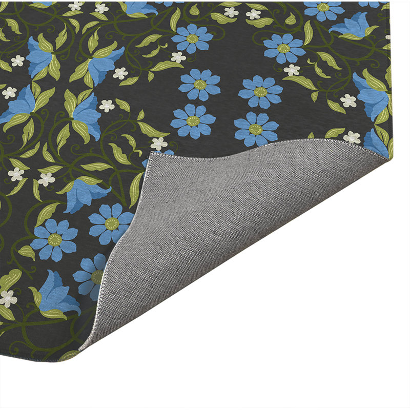 Tapis d'extérieur Millie, Gris anthracite, Rectangulaire 6 pi x 4 pi