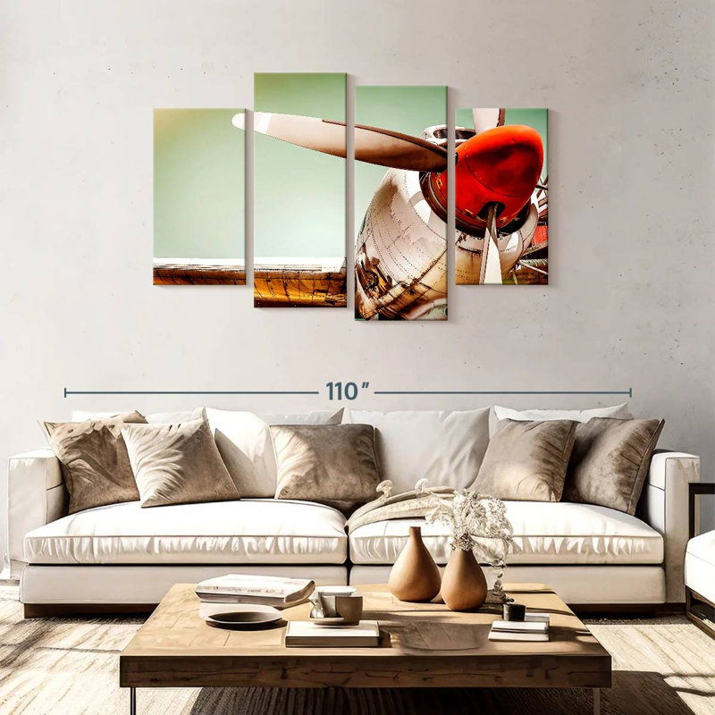 Mehar Retro Propeller, 48'' H x 75'' W