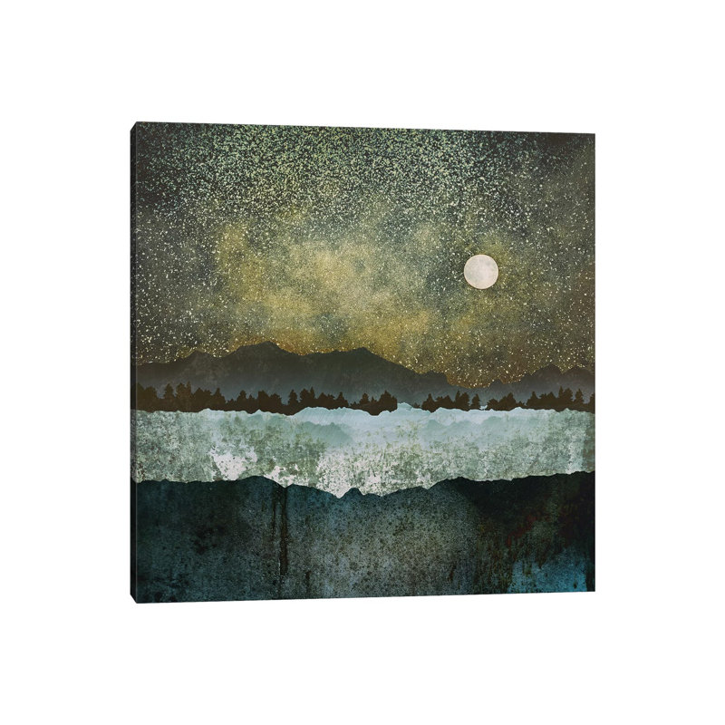 Étoiles - imprimé, Toile tendue, H 12 po x l 12 po x P 0,75 po