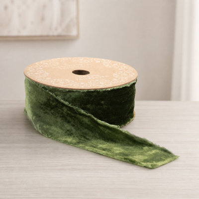 Raw Edge Velvet Ribbon