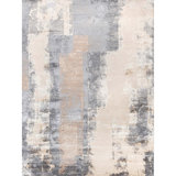 Hand Knotted Abstract Area Rug