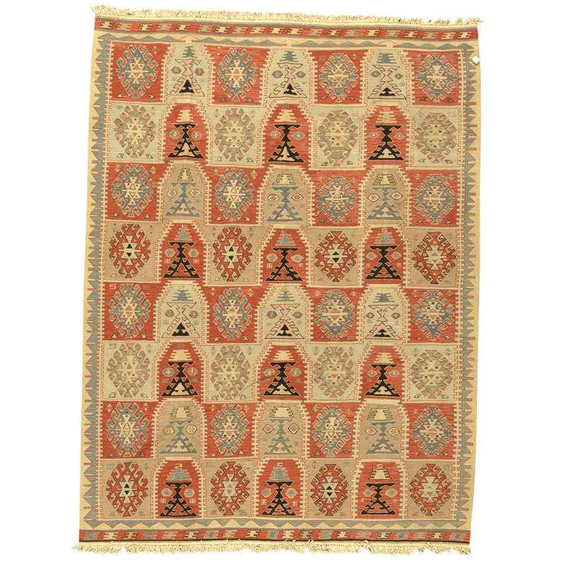 Tapis multicolore de haute qualité noué à la main