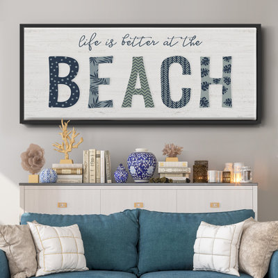 Beach Better- Framed Canvas