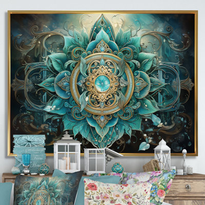 «Hinduisim Sacred Om Symbole» - Art mural sur toile de l'hindouisme