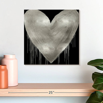 Hardie Big Hearted Silver On Black