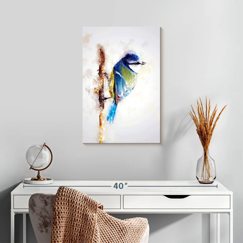 Brampt Bird On Twig, 24" H x 16" W