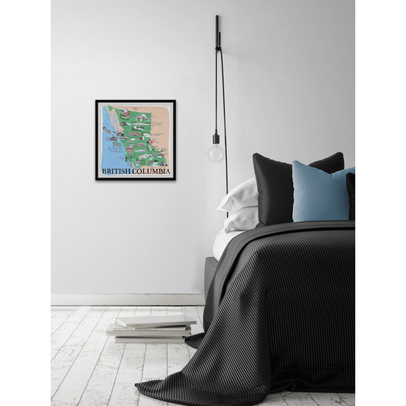 «British Columbia Adventures», reproduction encadrée, H 12 po x l 12 po x P 1,5 po