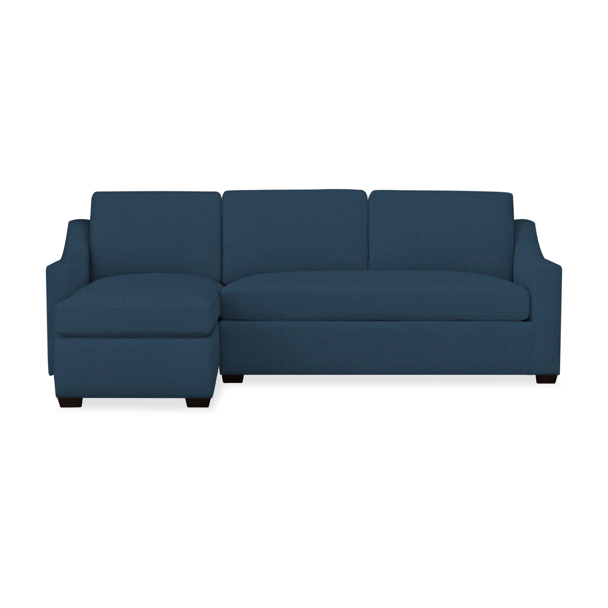 Cranbrook Upholstered Chaise L-Sectional, Left Hand Facing, Bayou Midnight Canvas