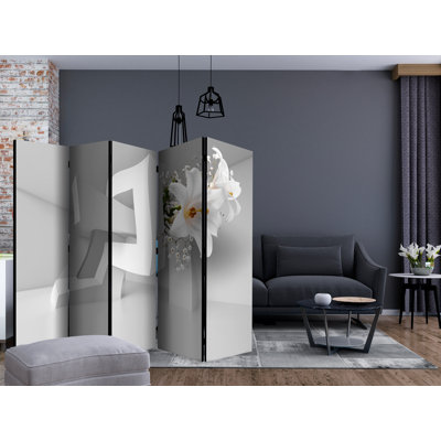 Asbed 225cm W x 172cm H 5 - Panel Folding Room Divider