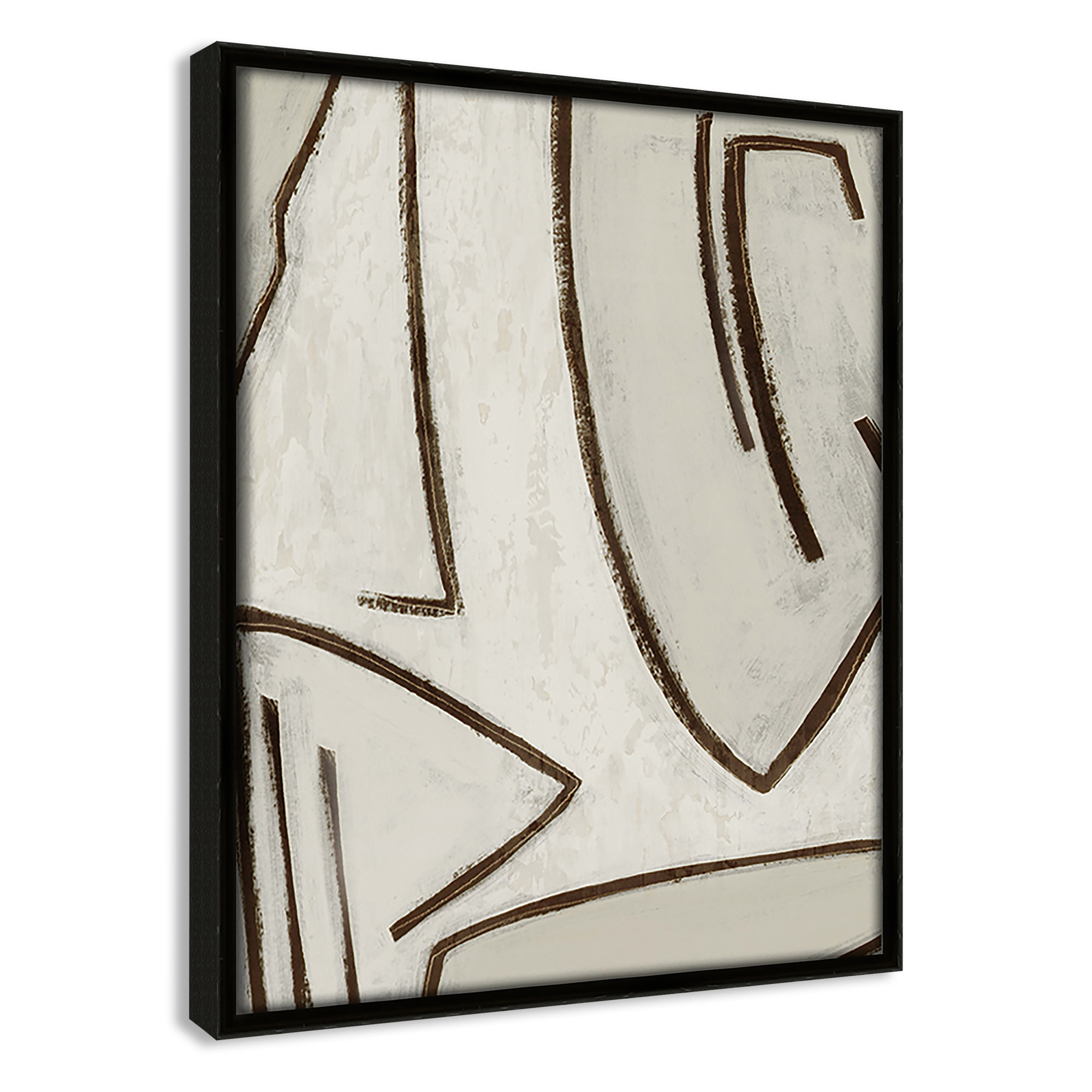 Line Work II, 9.5" W x 11.5" H, Espresso