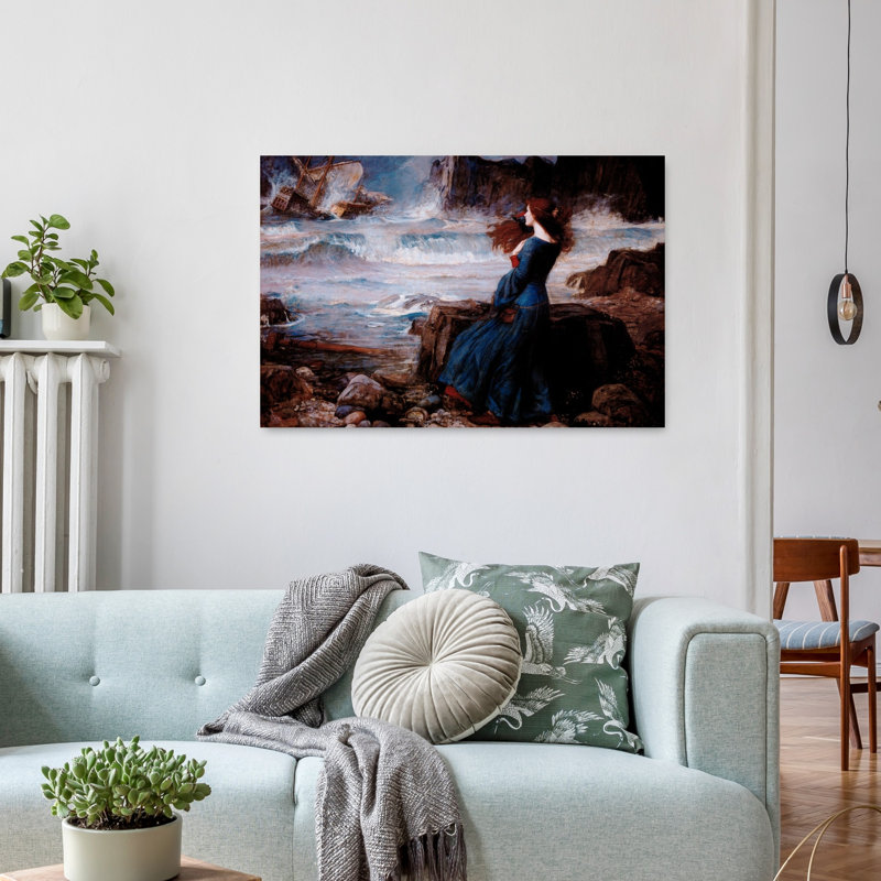 Miranda, la tempête, orchidée abstraite classique, impression d'art mural, H 24 po x l 36 po