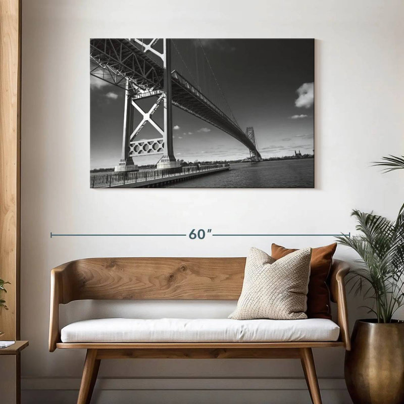 Pont de l'ambiance à Detroit, H 30 po x l 45 po