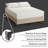 7-Leg Heavy Duty Adjustable Metal Bed Frame – Queen/Full/Full XL/Twin/Twin XL, Center Support Rail, Locking Wheels, Noise-Free, Easy Assembly – Support for Box Spring & Mattress
