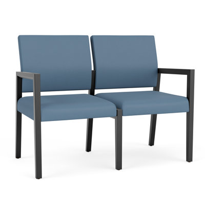 Brooklyn Waiting Reception 2 Seat Tandem Seating Wood Frame No Centre Arms