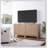 Elegant 2-Door Wooden Storage Cabinet With Fluted Doors And Brass Handles For Organized Living-1399145909