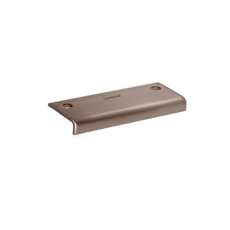 Top Mount Cabinet Finger Edge Pull, Satin Stainless Steel, 2 17/100"