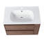 Meuble-lavabo mural 30 po avec lavabo en gel, tiroir à fermeture en douceur, rangement latéral ouvert-2103559145