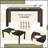 Expandable Farmhouse Modern Solid Wood Dining Table – Space-Saving Design in Walnut, Adjustable from 59 to 73 Inches-1340900006